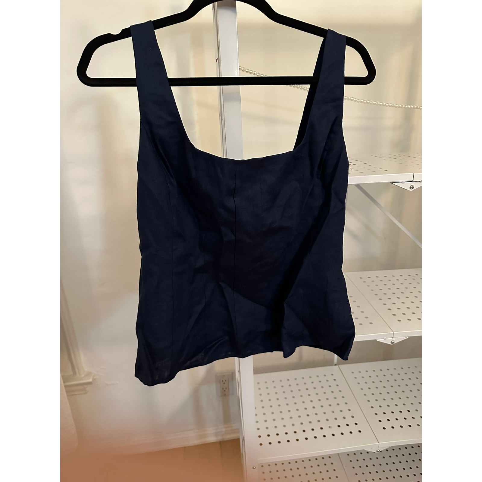 Authentic Staud Wells Tank Navy Blue
